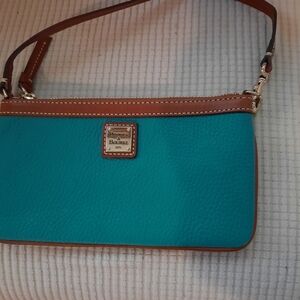 Dooney & Bourke Teal Leather Crossbody Bag